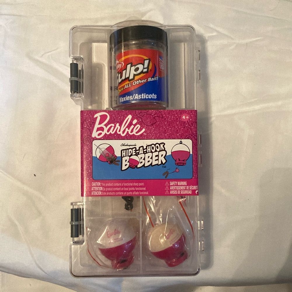 NEW Shakespeare Barbie Hide-A-Hook™ Fishing Kit n